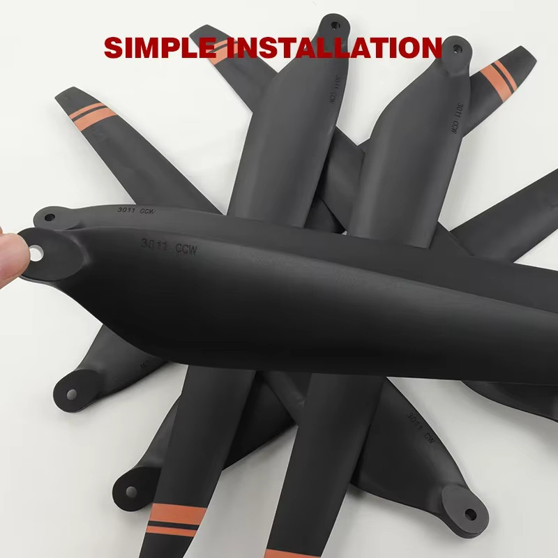 Hobbywing X8 Plus 30-Zoll Kohlefaser-Propeller Set CW und CCW in Schwarz für 8120 Motoren - Bild 3