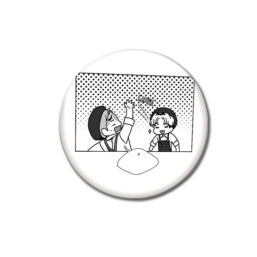 bilibili Pin Button, Cartoon Anime Charaktere, Weißblech, Rund - Bild 6