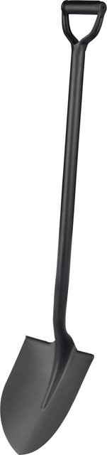 LUX-TOOLS Schaufelspaten aus Stahl in Schwarz, Höhe: 110 cm - Bild 1