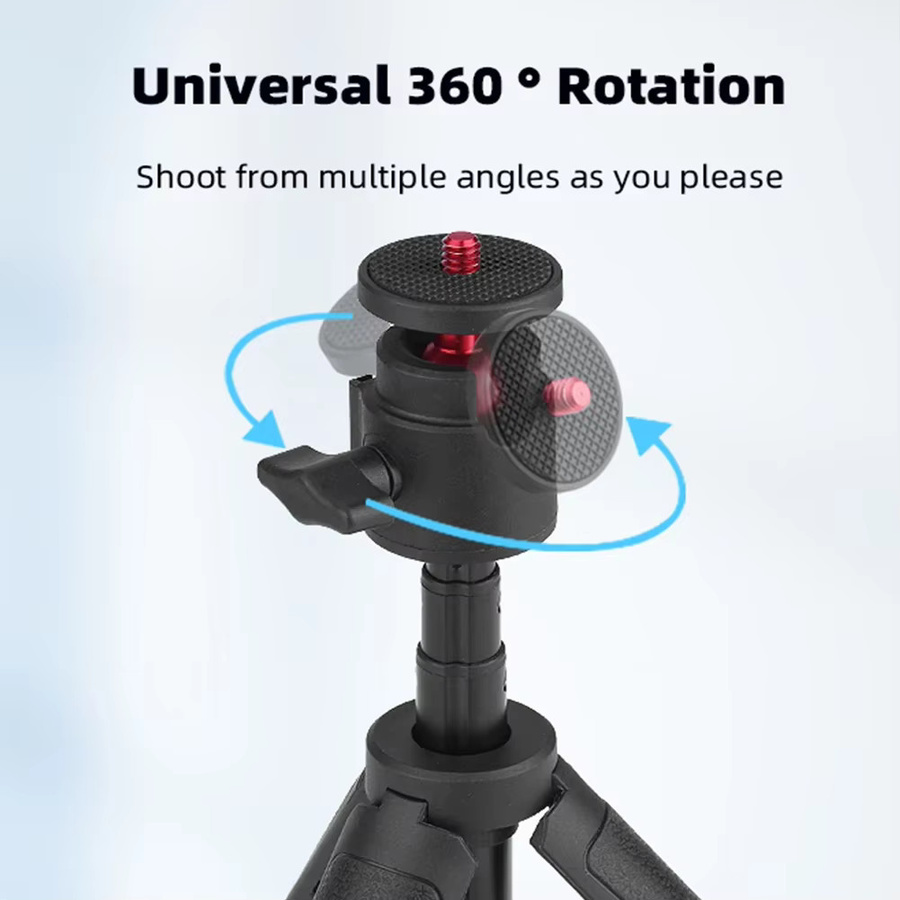 Selfie-Stick-Stativ mit Zubehör für Insta360 X4 X3 Ace Pro 2 DJI Action 5 4 Pocket 3 und GoPro in Schwarz - Bild 5