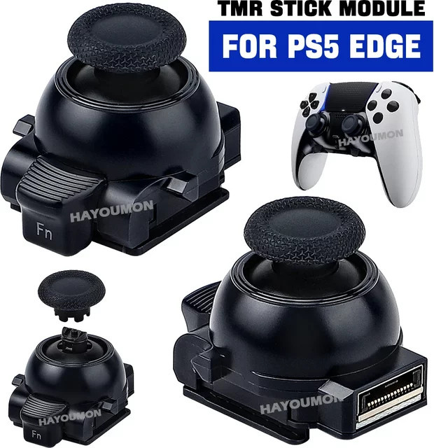 Pogopirate TMR Stick-Modul für PS5 Edge Controller und PS5 DSE Edge Wireless Controller in Schwarz - Bild 1