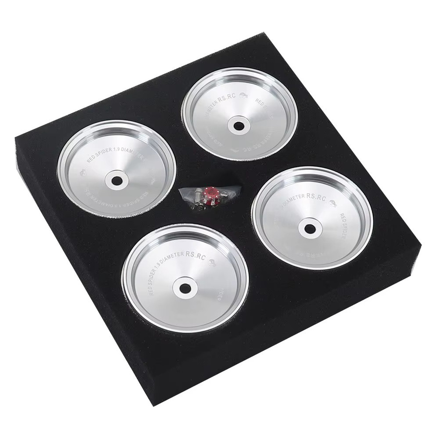 Ajrc Metall Radnabe 1,9 Beadlock Rad Felge, 4-teiliges Set, Schwarz - Bild 5
