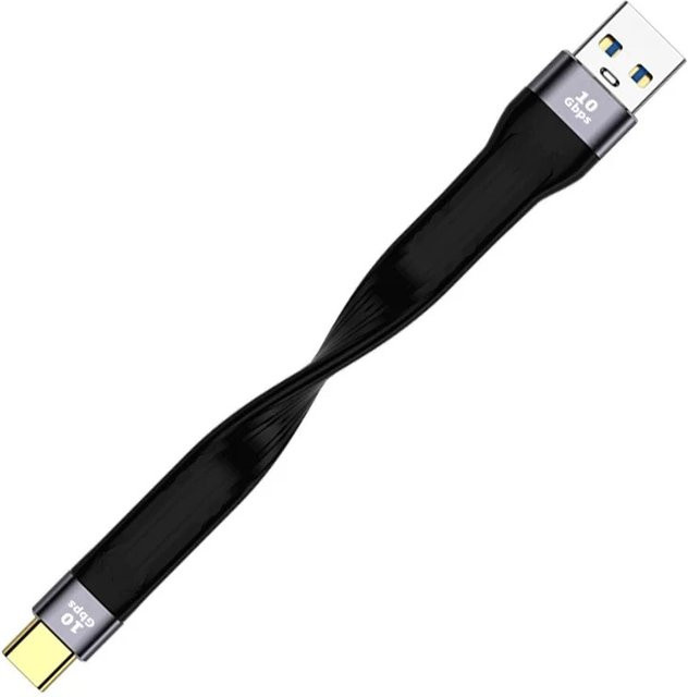 Fengyidz Dual-Head USB-C und Lightning Datenkabel, 100 W PD Schnellladung, USB 3.1 Hochgeschwindigkeitsübertragung, Schwarz - Bild 1