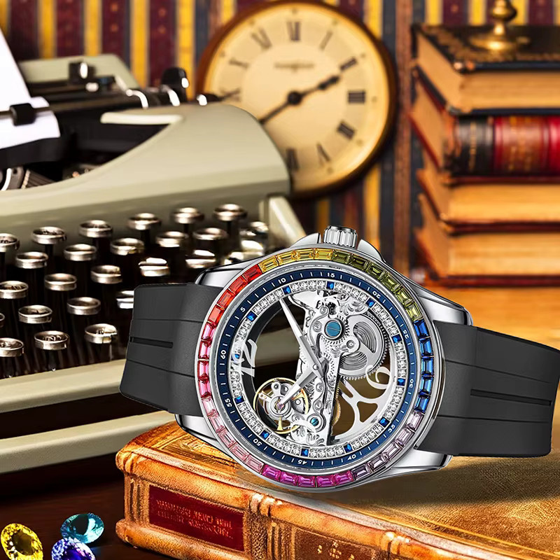 CAROTIF Armbanduhr, Analoguhr, Edelstahl, Kristall, Schwarz, Herren - Bild 3