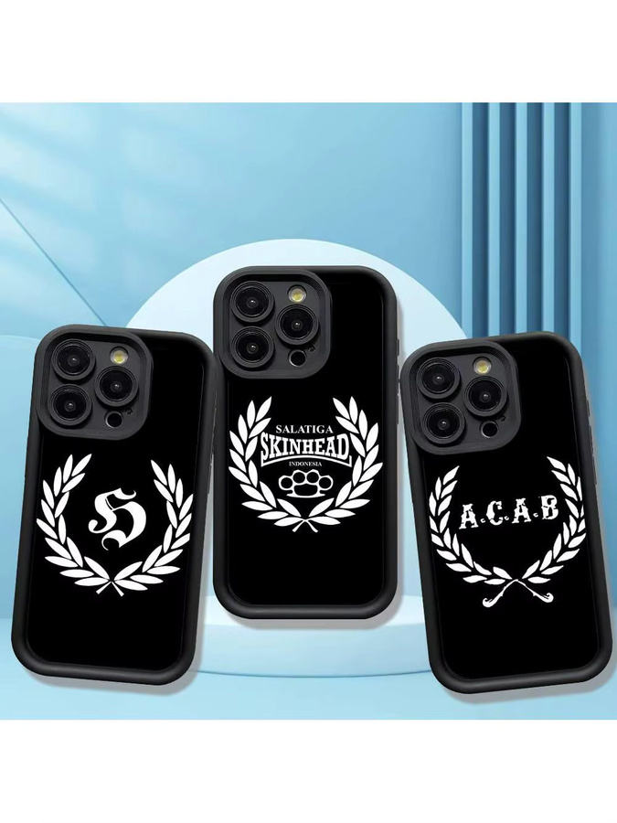 Acab Ultras Silikon Handyhülle für iPhone 11 bis iPhone 17 Pro Max Plus, stoßfest, Schwarz - Bild 6