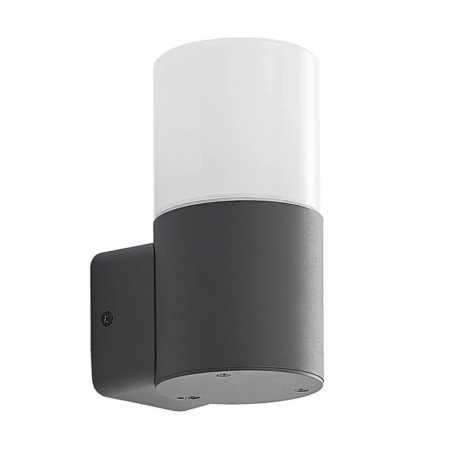 Lindby Wandleuchte Außen Tabyn 9926010 Modern Schwarz aus Aluminium, 1-flammig E27, IP44, H: 28,0 cm, B: 11,0 cm, T: 8,5 cm - Bild 2