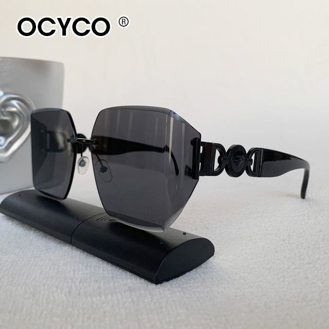 OCYCO Sonnenbrille, randlos, quadratisch, braun, Damen - Bild 1