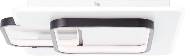 Brilliant Rezia LED-Deckenleuchte in Weiß und Schwarz, B: 45 cm, T: 40 cm, 34W, 3500lm, 3000K Warmweiß - Bild 2