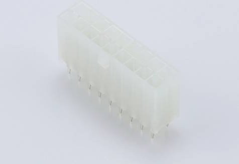 Molex Einbau-Buchsenleiste in Weiß mit 18 Polen und 4,2 mm Rastermaß - Bild 1