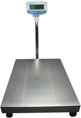 Boden-Kontrollwaage ae ADAM GFK 60Mplus in Silber, geeicht, Wägebereich bis 60 kg, Ablesbarkeit 20 g, RS-232, Netz- und Akkubetrieb, Plattform B: 30 cm, T: 40 cm - Bild 1