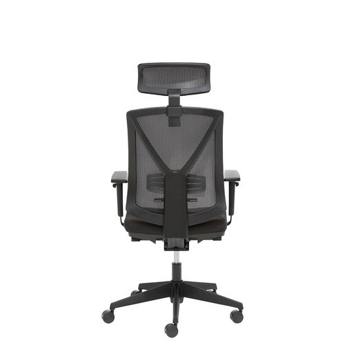 Mayer Sitzmöbel Drehstuhl 2336 in Schwarz mit Kopfstütze und Armlehnen für Home Office, B/H: 68 x 65 cm - Bild 2