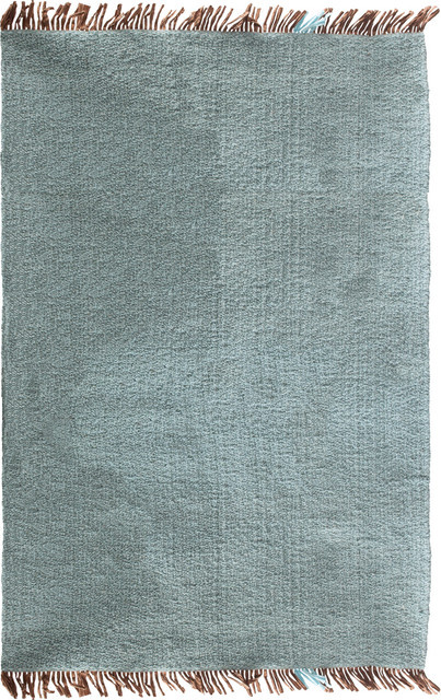 Nomad A Rug Sky Walker Webteppich aus Wolle in Blau, rechteckig - Bild 1