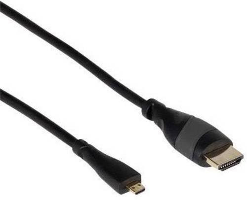 Joy-it K-1481 HDMI-Kabel für Raspberry Pi mit 1x HDMI-Stecker auf 1x Micro-HDMI-Stecker in Schwarz, Länge: 1,80 m - Bild 1