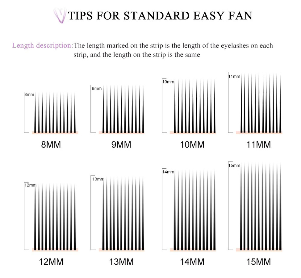 Yelix Easy Fan Lashes Volumenwimpern, Unisex - Bild 4