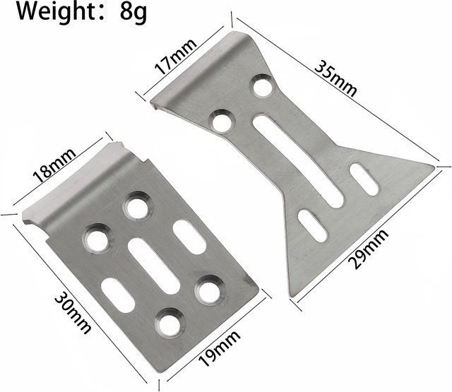 LOSI Micro-B Buggy, RC Crawler Edelstahl-Chassisschutz-Upgrade, 1:24, Metall, Grau, Zubehör - Bild 1