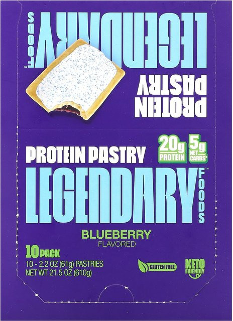 Legendary Foods Proteingebäck Blaubeere 10 x 62 g - Bild 1