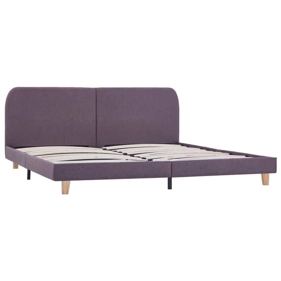 vidaXL Bettgestell aus Stoff in Taupe mit B/T/H: 180 x 200 x 185 cm - Bild 2