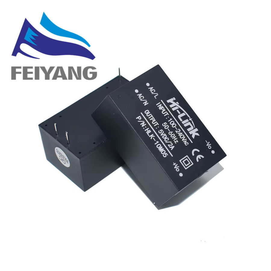 SAMIORE ROBOT Kompaktes AC-DC Schaltnetzteil Modul HLK-10M03/10M05/10M09, 220V zu 5V 2A 10W, Schwarz - Bild 1