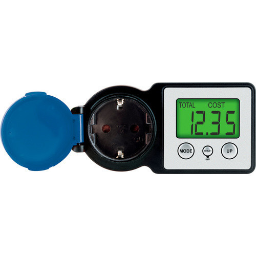 Schwaiger Energiekostenmessgerät STEM1044 Einspeisemessgerät mit Display in Schwarz und Blau - Bild 2