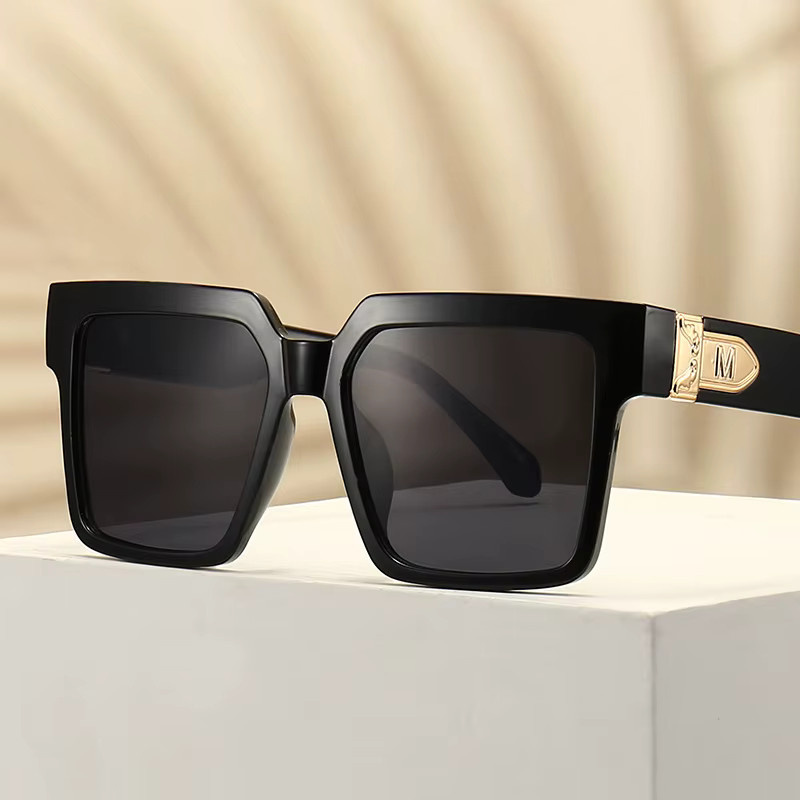 BOLGARENI Sonnenbrille, quadratisch, Vollrand, Kunststoff, schwarz, Unisex - Bild 3