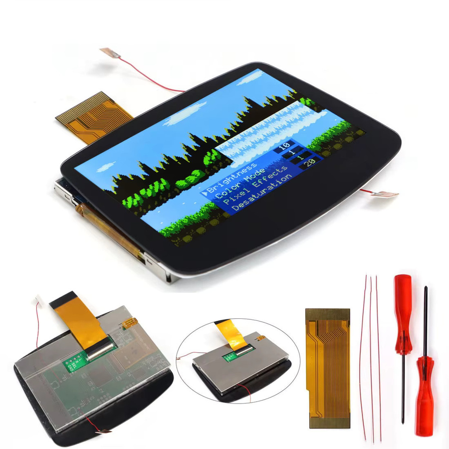 HISPEEDIDO 3,0 Zoll IPS V5 LCD-Bildschirm mit Desaturation Pre-Laminated für Gameboy Advance - Bild 3