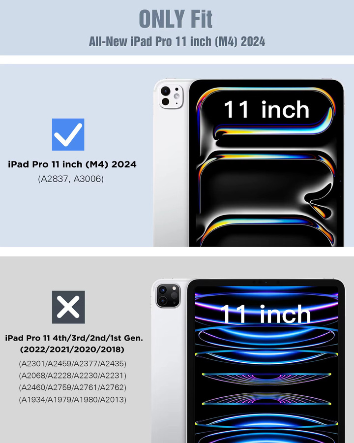 Dadanism Schutzhülle für iPad Pro 11 Zoll (M4) 2024, transparent, schlankes TPU-Design - Bild 2