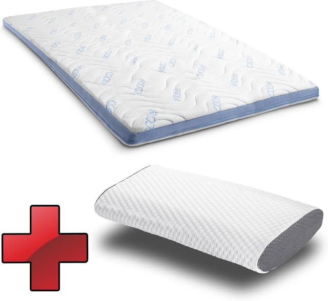 CloudComfort TOPPER Cool Matratzenauflage Weiß B/T: 160 x 200 cm - Bild 1