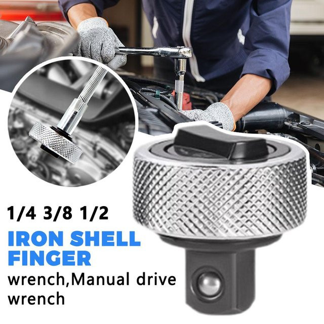 Langlebiger Metall-Ratschenschlüssel Set in Silber mit rutschfester gerändelter Textur, Größen 1/2 Zoll, 3/8 Zoll und 1/4 Zoll - Bild 1