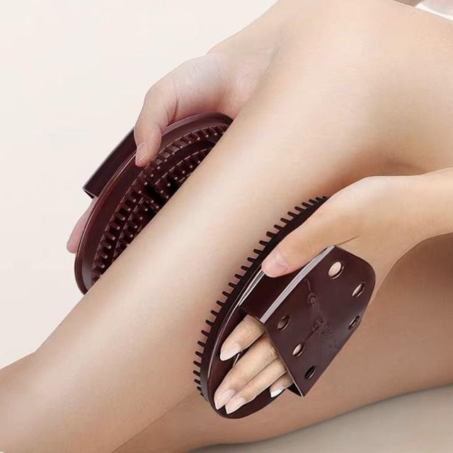 Outing etrey Massagebürsten für Körper, 2er Set, braun, black - Bild 1