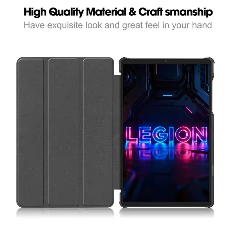 Smart Case für Lenovo Legion Y700 5. Generation 8,8 Zoll 2026 mit faltbarem PU-Ständer und Auto-Sleep-Funktion in Schwarz oder Rot - Bild 4