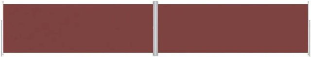 vidaXL Seitenmarkise ausziehbar Braun B/H: 1200 x 220 cm - Bild 1