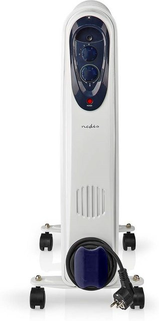 Nedis Radiator mit Thermostat und Überhitzungsschutz in Weiß - Bild 1