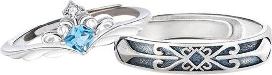 YIRAN Jewelry Ringe, 925 Silber, Zirkonia, Kristall, Damen - Bild 1