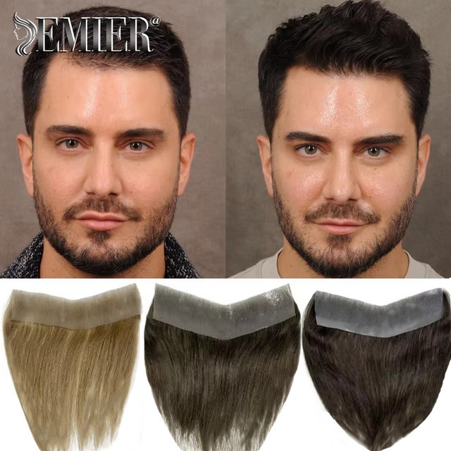 Emier Toupet Frontal für Herren, Braun, Echthaar - Bild 1