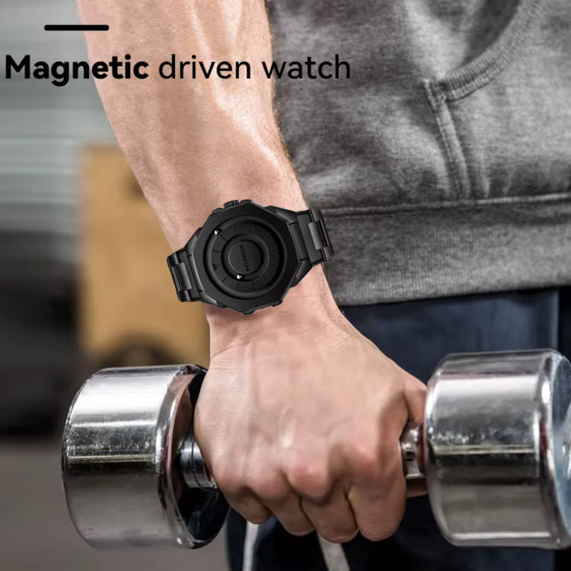 LIGE Armbanduhr Quarz, Edelstahl, Schwarz, Herren - Bild 5
