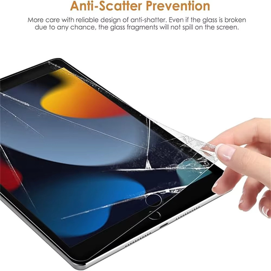 Displayschutzfolie aus gehärtetem Glas für Apple iPad und iPad Air, transparent, 1 Stück - Bild 3