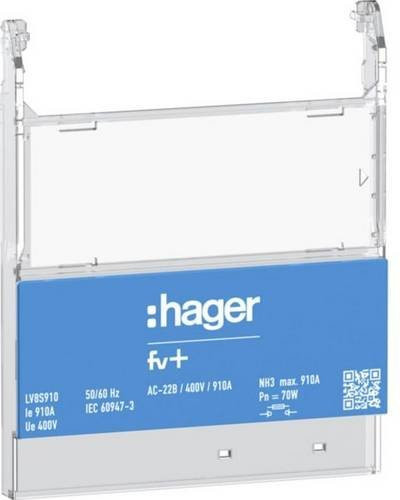 Hager Hinweisschild Blau 1 Stück - Bild 1