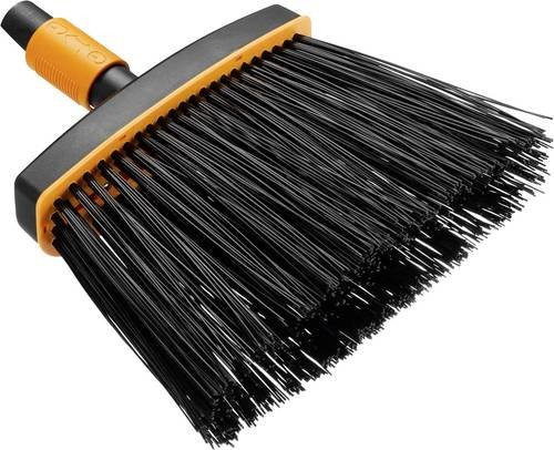 Fiskars QuikFit Kehrbesen aus Fiberglas und Kunststoff in Schwarz-Orange mit einer Breite von 290 mm - Bild 2