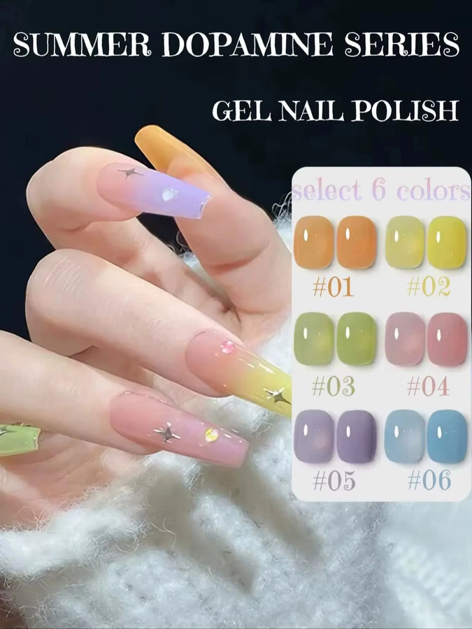 PSK Gel-Nagellack Macaron Candy, Glänzend - Bild 2