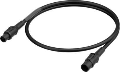 Neutrik Strom Anschlusskabel Schwarz 2m - Bild 1
