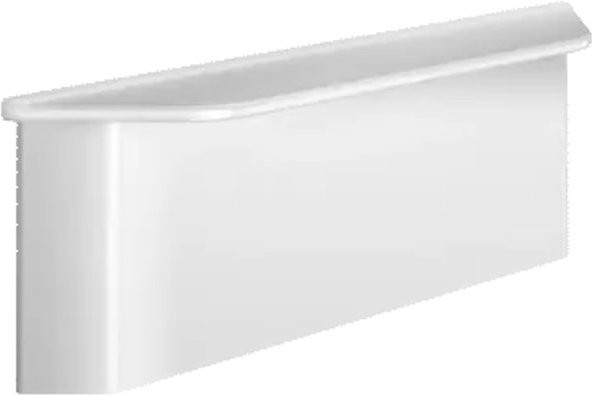 Delabie Abdeckkappe für Befestigungsplatte Be-Line Art in Weiß Matt, B/T/H: 27,5 x 9,0 x 5,5 cm - Bild 1