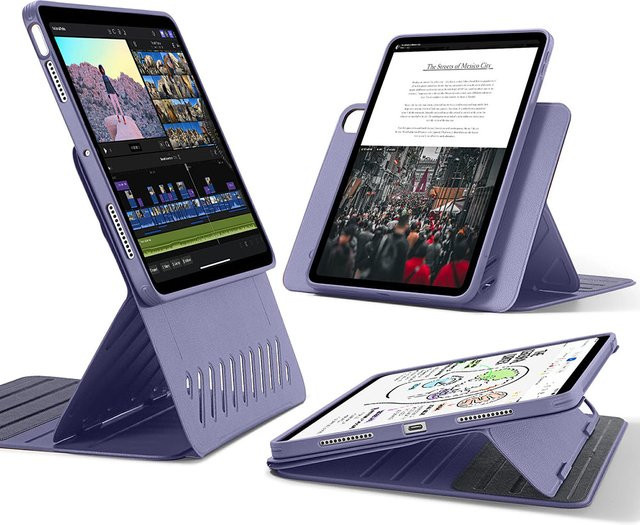 ESR Shift Mov Schutzhülle für Apple iPad Air 13 (2024/2025/2026), Farbe: Purple - Bild 1