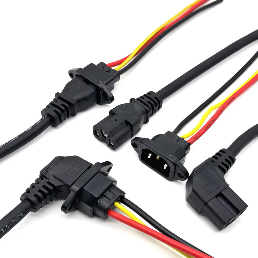 LAJQTAO Universal E-Bike Ladebuchse mit 10A Ladestecker und drei vertikalen Kabeln für 36V und 48V Elektrofahrzeuge in Schwarz - Bild 4