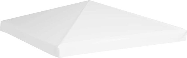 vidaXL Pavillondach aus weißem Polyester mit PVC-Beschichtung, B/T: 300 x 300 cm - Bild 1