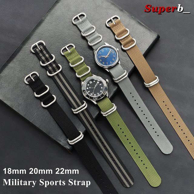 Uhrenarmband Nylon, Textil/NATO, Unisex - Bild 1