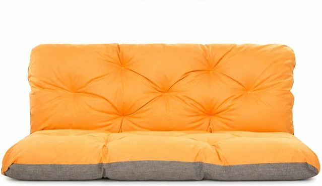 Setgarden Double Outdoor Kissen Bankauflage für 2-Sitzer Bänke, Orange, B/T/H: 100 x 50 x 50 cm - Bild 1