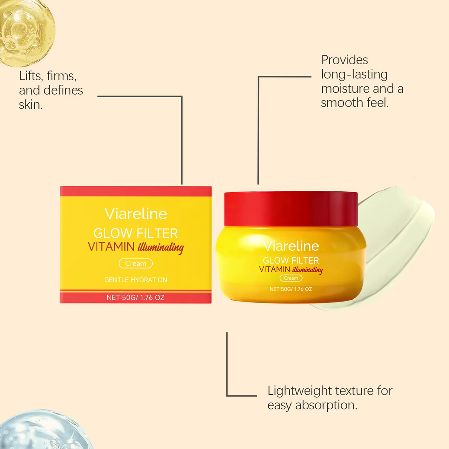 Viareline Vitamin-Aufhellungscreme Tagescreme für das Gesicht, Unisex - Bild 2