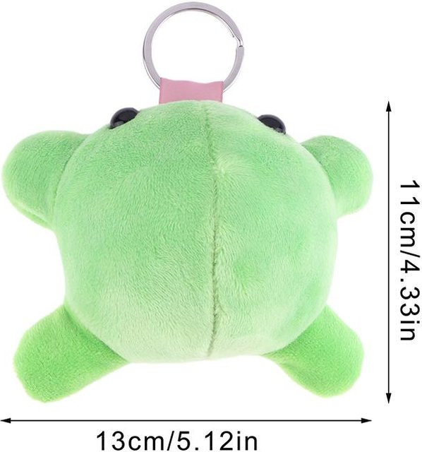 Grüner Frosch Plüschtier Anhänger, Kinder - Bild 1