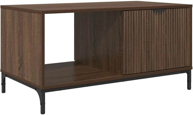 vidaXL Couchtisch Modern in Brauner Eiche, B/T/H: 90 x 49 x 46 cm - Bild 1