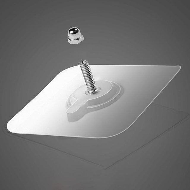 Set aus 10 transparenten PVC Wandhaken mit starkem Klebstoff, wasserdicht und langlebig für Küche und Bad - Bild 1